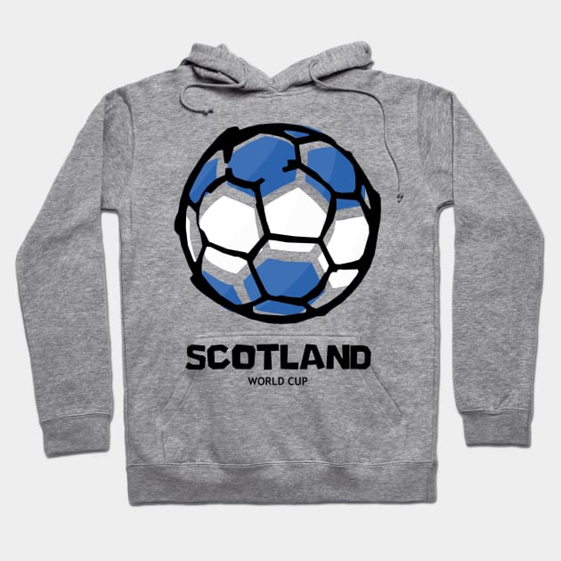 Scotland Football Country Flag Hoodie by KewaleeTee